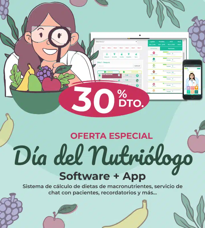 Día del Nutriólogo - Promoción 30% de descuento en Software para Nutriólogos Mexicanos