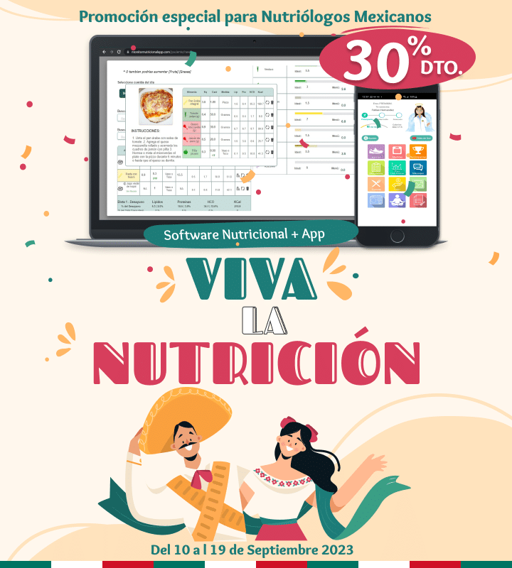 Oferta Hot Sale- Promoción 30% de descuento en Software para Nutriólogos Mexicanos