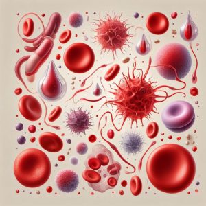 ilustracion componentes sangre