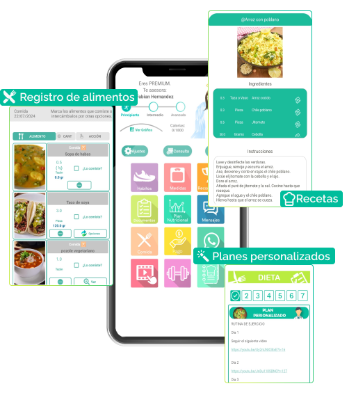 App de nutrición: Dieta balanceada 10 App nutricion funciones